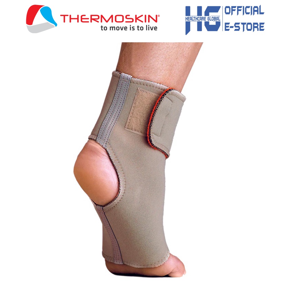 Băng nẹp mắt cá chân mở gót THERMOSKIN | Điều trị chấn thương và hỗ trợ bảo vệ cổ chân, mắt cá chân
