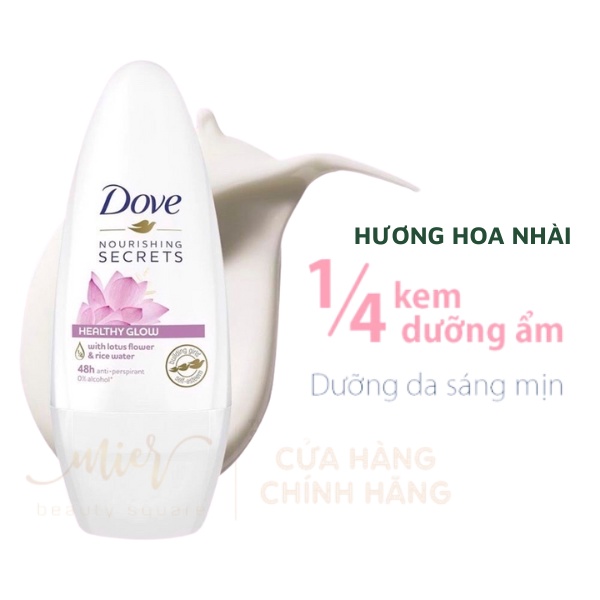 Lăn Khử Mùi Dove Original Nourised & Smooth Hương Dịu Nhẹ Go Fresh Hương Dưa Leo & Trà Xanh Powder Soft 40ml