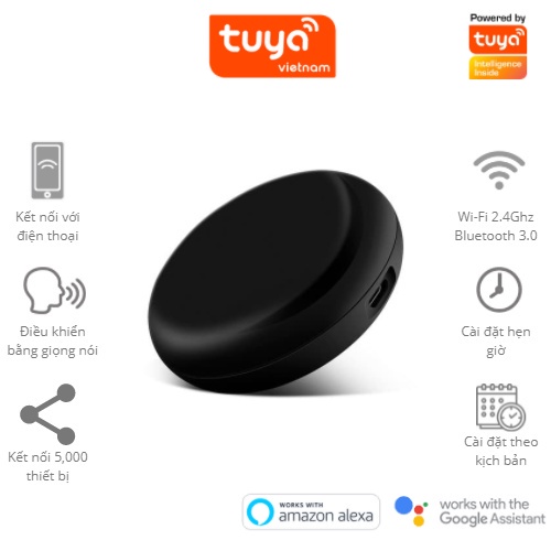 Bộ Điều Khiển Hồng Ngoại Tuya Smart Life S08 Thay thế mọi điều khiển hồng ngoại nhà bạn