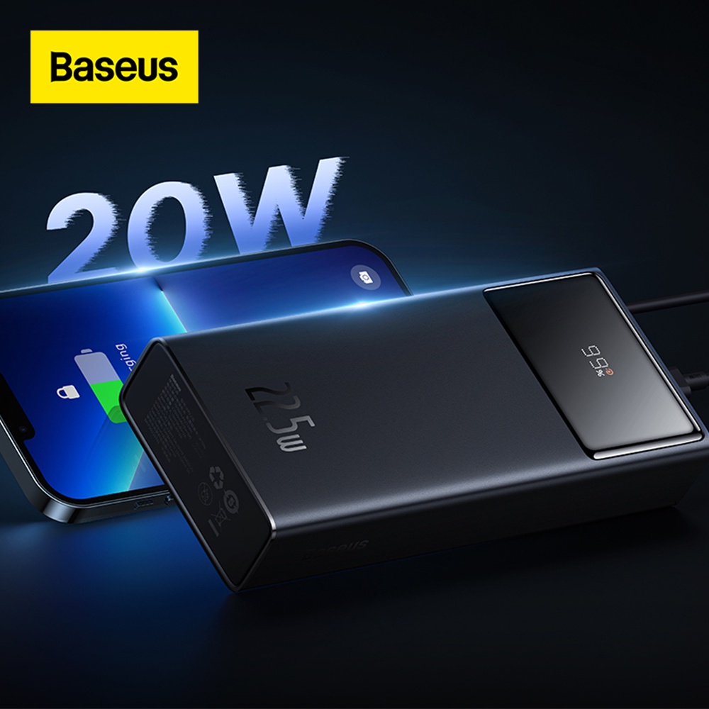Pin sạc dự phòng BASEUS 20W PD 20000mah / 30000mah hỗ trợ sạc nhanh 22.5w SCP
