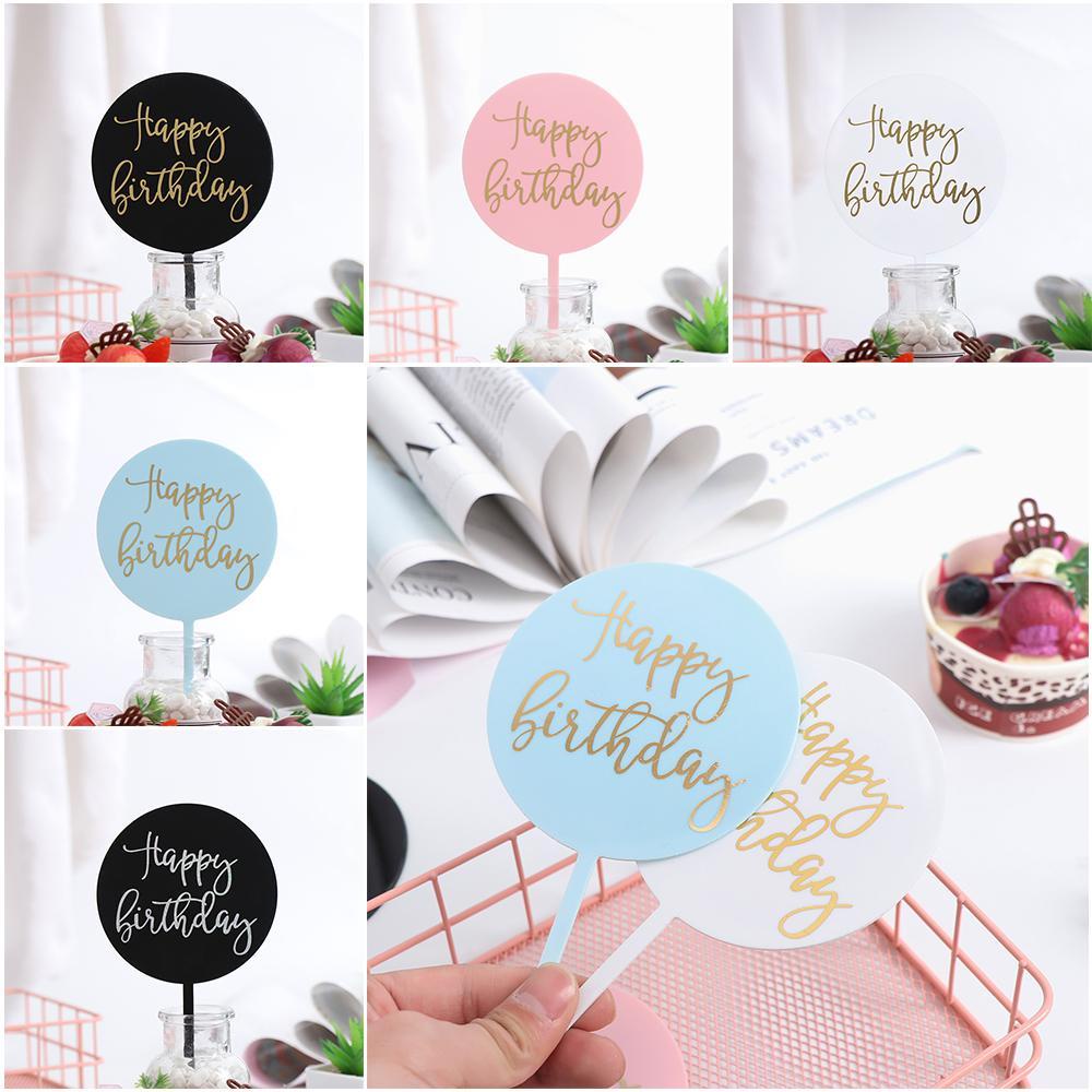 YNATURAL Cây Cắm Trang Trí Bánh Kem Bằng Acrylic Hàng Mới Dành Cho Trẻ Em