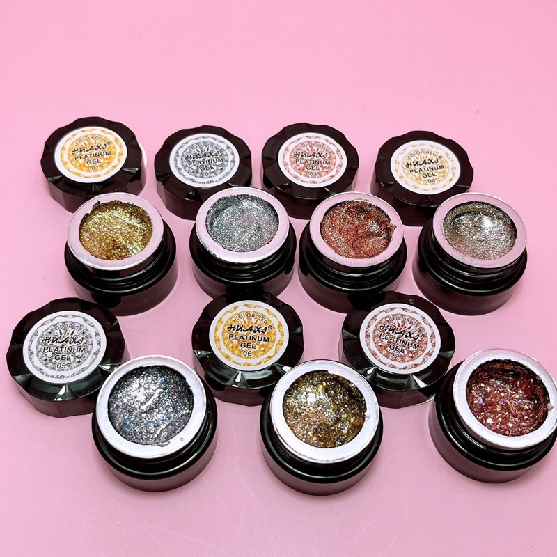 Gel nhũ vẽ viền móng Huaxi siêu sáng