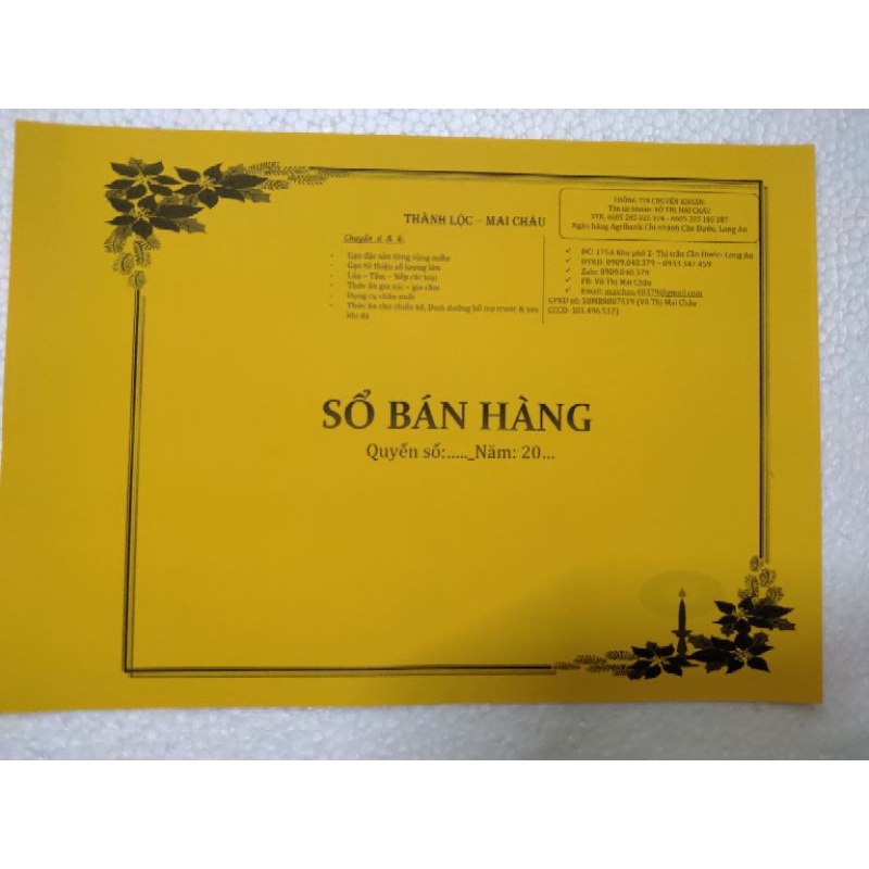 Sổ bán hàng