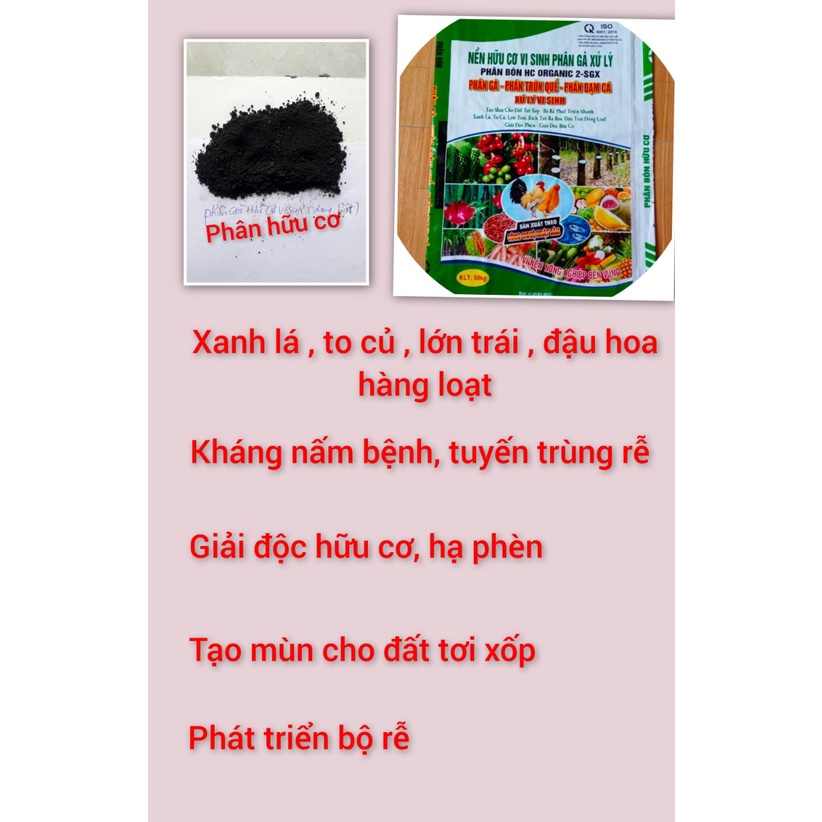 (1KG) Phân gà hữu cơ vi sinh ( túi 1 kg )