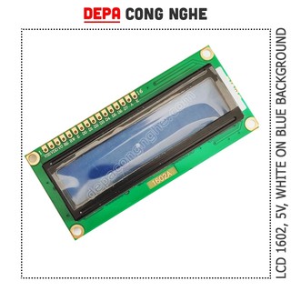 Mạch LCD1602 Chữ Trắng Nền Xanh Dương, 5V, Character LCD1602, Tương Thích Arduino, Vi Điều Khiển