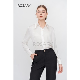 Áo sơ mi lụa nữ công sở form vừa tay dài laurashirt