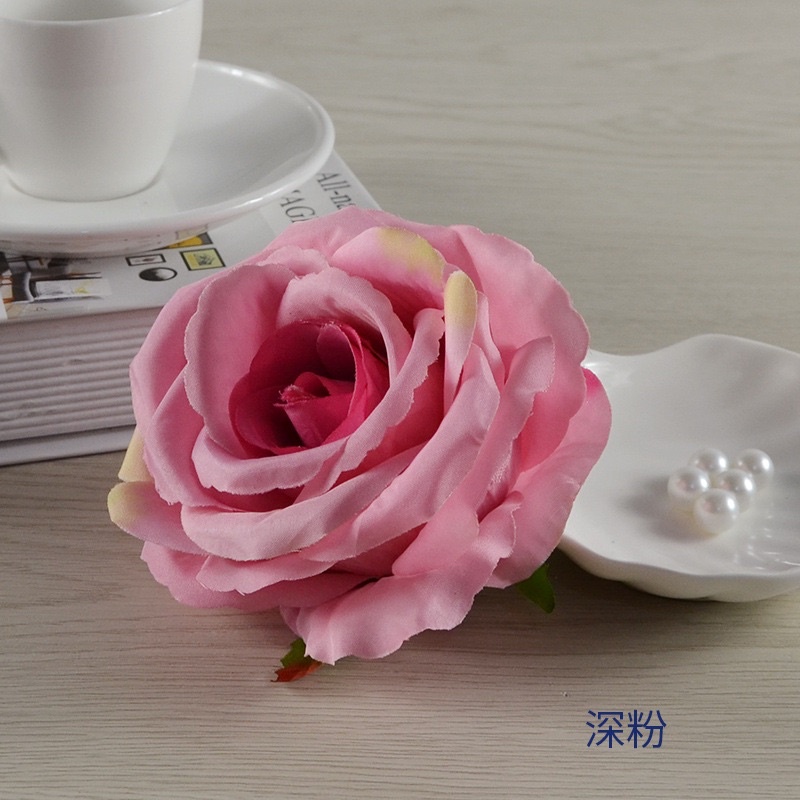 Đầu bông Hoa hồng Vải nhung cao cấp, bông to 11cm