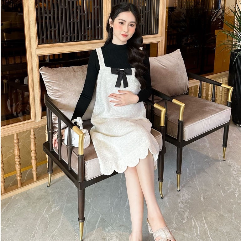 MEDYLA - Yếm bầu công sở thu đông giữ ấm cho mẹ bầu ( không kèm áo) - VY044
