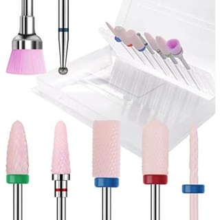 Bộ 7 mũi khoan móng tay 3 / 32 inch chuyên dụng cho salon làm móng