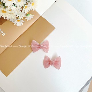 Set kẹp tóc nơ voan xinh xắn nhiều màu by Cloudy's mami
