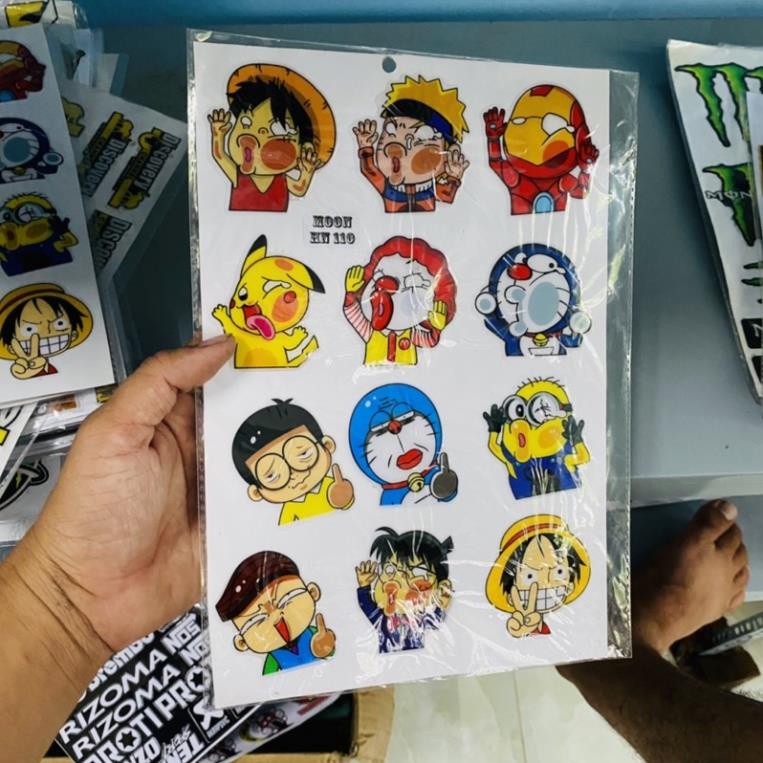 Tem logo sticker hoạt hình ngộ nghĩnh