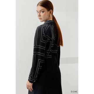 Váy cổ 2 ve phối vải D.CHIC MS: 2813189