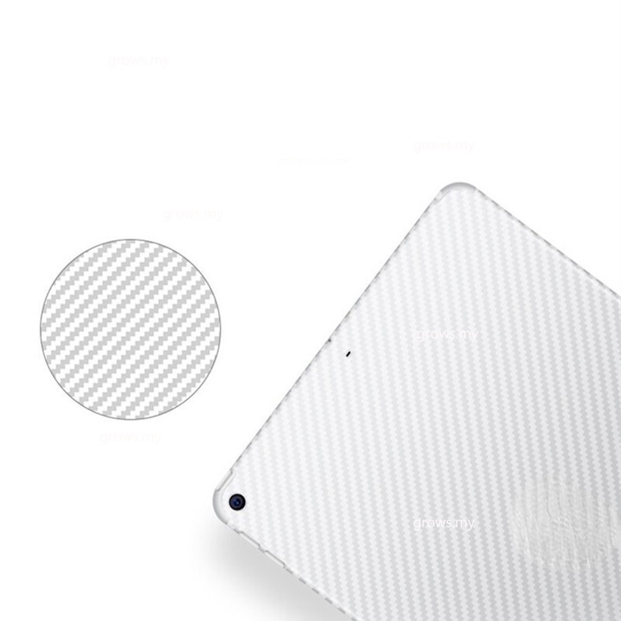 Bộ 2 Miếng Phim Dán Bảo Vệ Mặt Sau Máy Tính Bảng Họa Tiết Sợi Carbon 3D Cho iPad 9.7 Air 2 3 4 10.5 10.9 Pro 11 10.2 2 &amp; Miếng Dán Bảo Vệ Màn Hình Dành Cho mini 4 5 6 2021