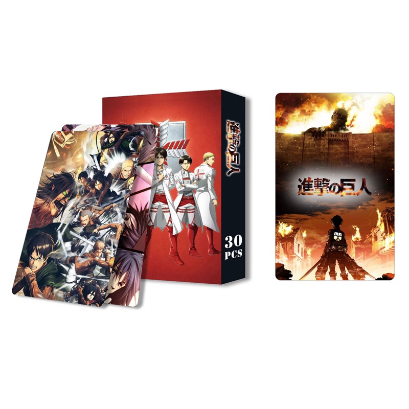 Set 30 Tấm Thẻ Ảnh Lomo Card Phim Attack on Titan