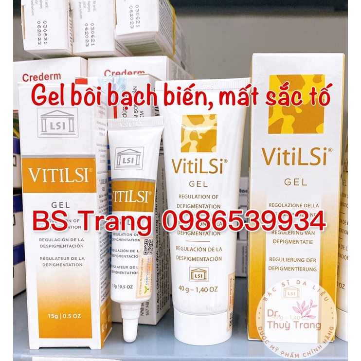 Vitilsi Gel - Gel bạch biến, hỗ trợ điều hòa tái tạo sắc tố da, giảm sắc tố