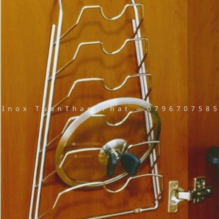 Máng vung - Kệ treo nắp nồi INOX SUS304 Tuấn Thành Phát