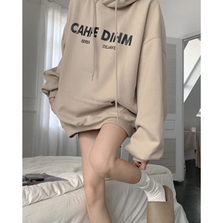Image of Sweater Hoodie Oversize | CAHFE DIHM Hoodie Sweater Pria Wanita Big size | Sweater Korean Style Kekinian