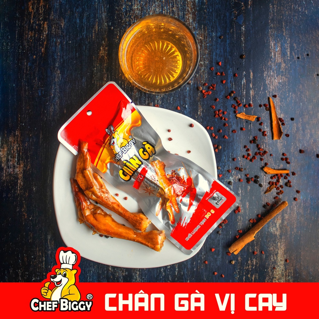 1 thùng  Chân gà CHEF BIGGY siêu ngon chính hãng - Hàng Việt Nam, có chứng nhận vệ sinh an toàn thực phẩm