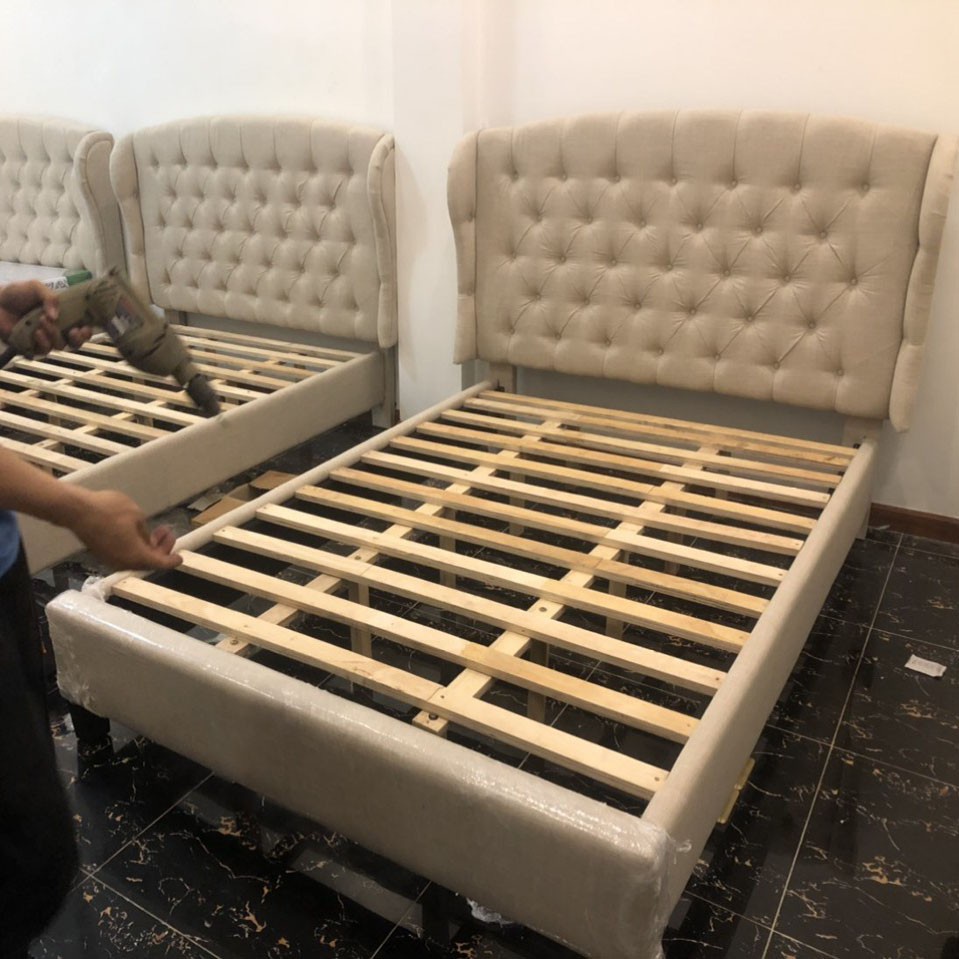 Giường bọc nệm giá rẻ 1m4-2m