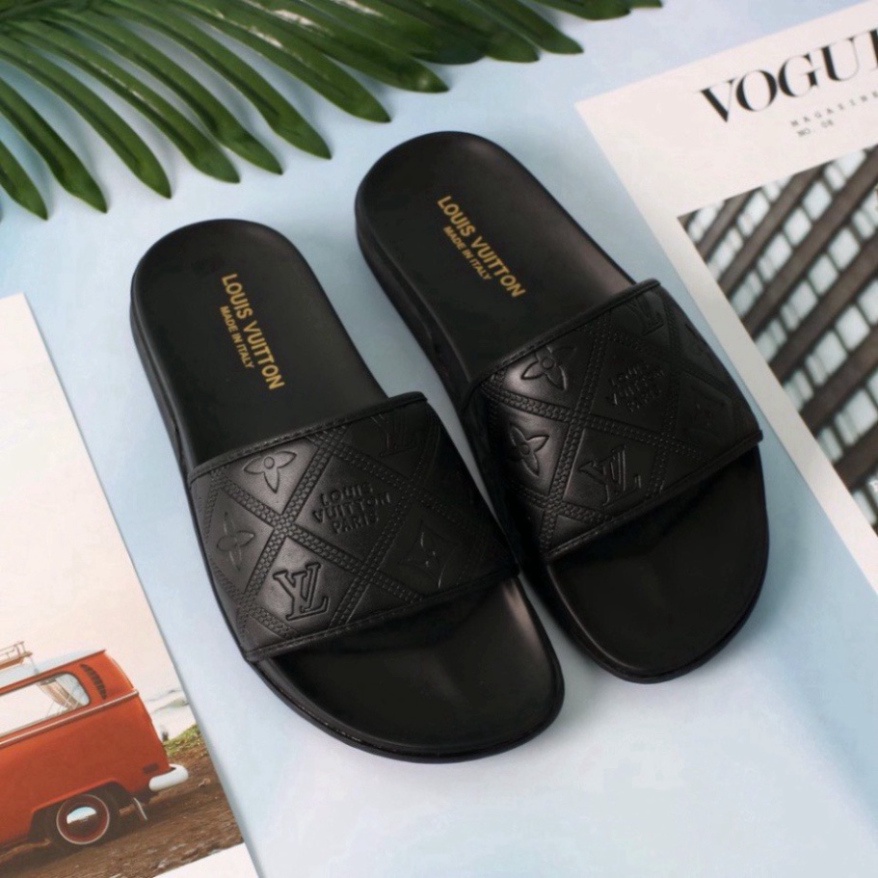 Dép Nam Quai Ngang, Dép Louis Vuitton In Đẹp Chống Trơn Chắc Bền
