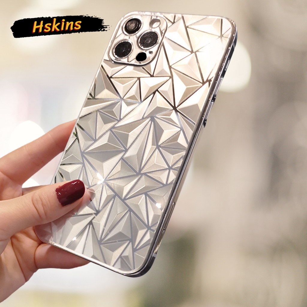 Miếng dán PPF kim cương 4D iPhone 14 Pro Max / 13 Pro Max / 12 Pro Max / 11 Pro Max,... mặt lưng full viền