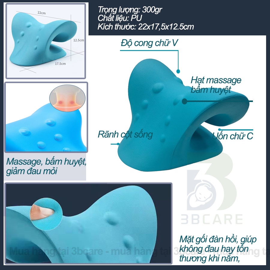 Gối massage cổ vai gáy AKITA K27 phòng chống nắn chỉnh thoát vị an toàn - Shop 3B Care