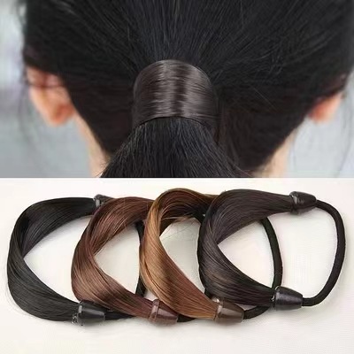 Dây buộc tóc nữ kiểu tóc giả phong cách Hàn Quốc, Dây cột tóc phong cách thời trang ngọt ngào thanh lịch