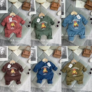 📌CHỌN MẪU📌💥BỘ TAY DÀI HÌNH GẤU DỄ THƯƠNG CHẤT COTTON CHO BÉ TRAI BÉ GÁI SIÊU XỊN💥