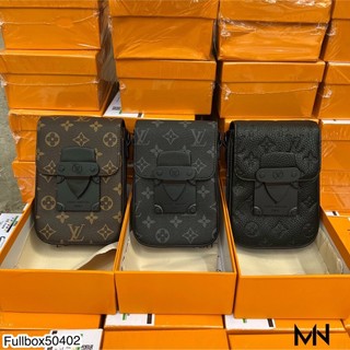 Túi đeo chéo nam mini LV dáng đứng siêu hot hit_Túi đeo chéo nam LV full box cao cấp
