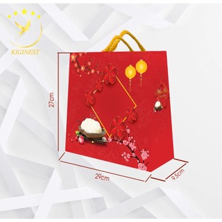 Túi Đỏ Ép Kim Cao Cấp Hoa Đào 100g - 29*27Cm