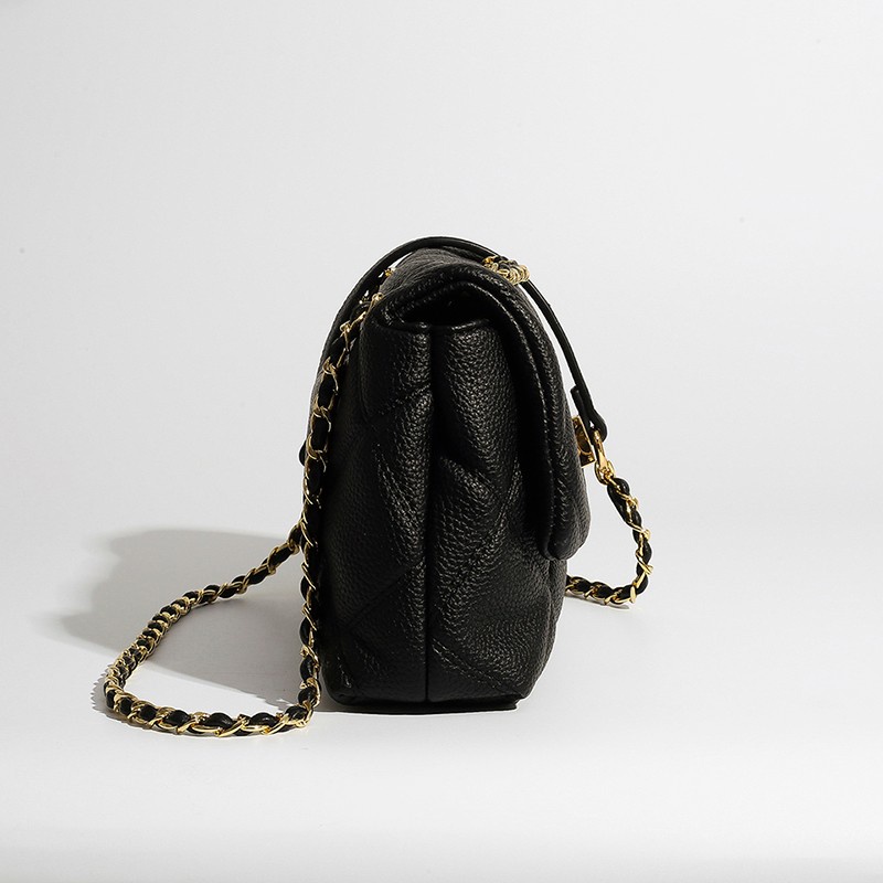 Túi Đeo Chéo Dây Xích Họa Tiết Lưới Kim Cương Thời Trang Dành Cho Nữ