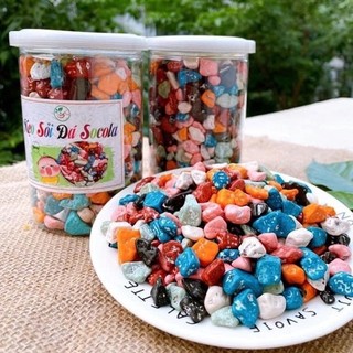 Kẹo sỏi đá nhân SOCOLA Lon  500gr