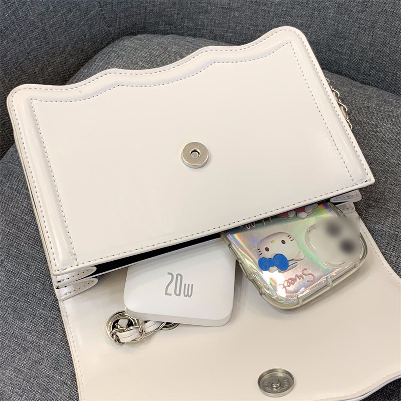 Túi Đeo Chéo Dây Xích Thiết Kế Đơn Giản Thời Trang Cao Cấp Cho Nữ