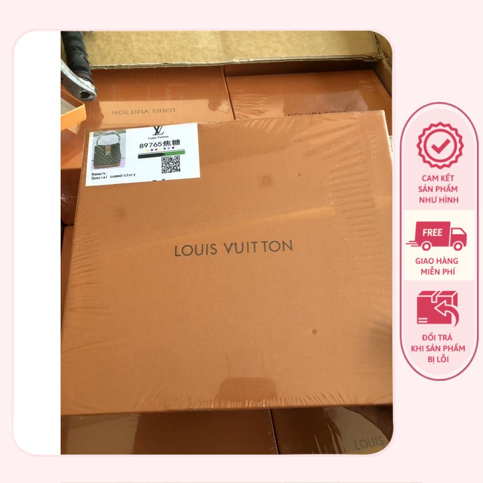 Túi nâu hoa lv hàng Quảng Châu Cao Cấp size 25 Fullbox, Nguyên Seal