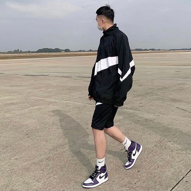 Áo khoác dù Nike Big Logo siêu hot, Jacket Vintage vải dù 2 lớp cao cấp thời trang Hàn Quốc - Yellow Bee