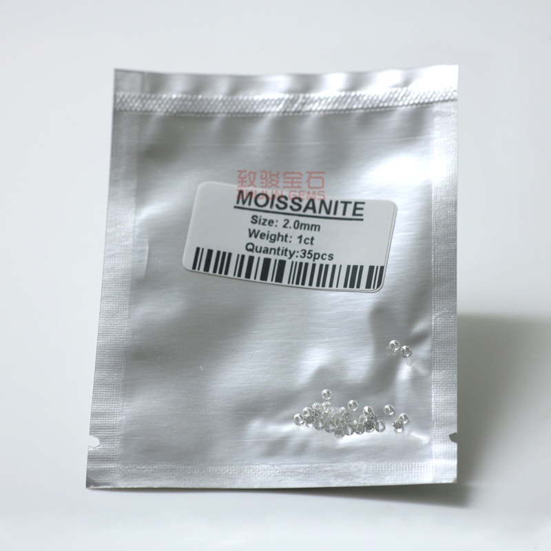 Moissanite Các hạt nhỏ, đá trần 1--3mm D màu có thể đo lường bút khoan, đá nhỏ Mosan khoan nát bán thành phẩm