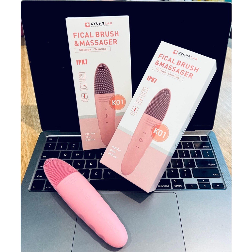 Máy rửa mặt Kyung Lab hàng chính hãng, Facial Brush 5 chế độ, máy rửa mặt massage silicon, giúp loại bỏ bụi bẩn trên da