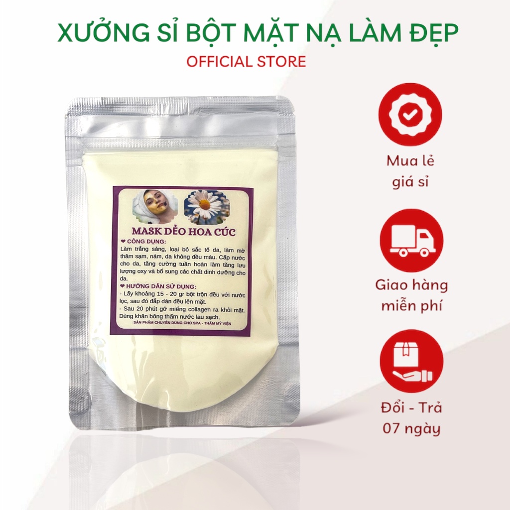 1kg mask mặt nạ dẻo hoa cúc cao cấp handmade