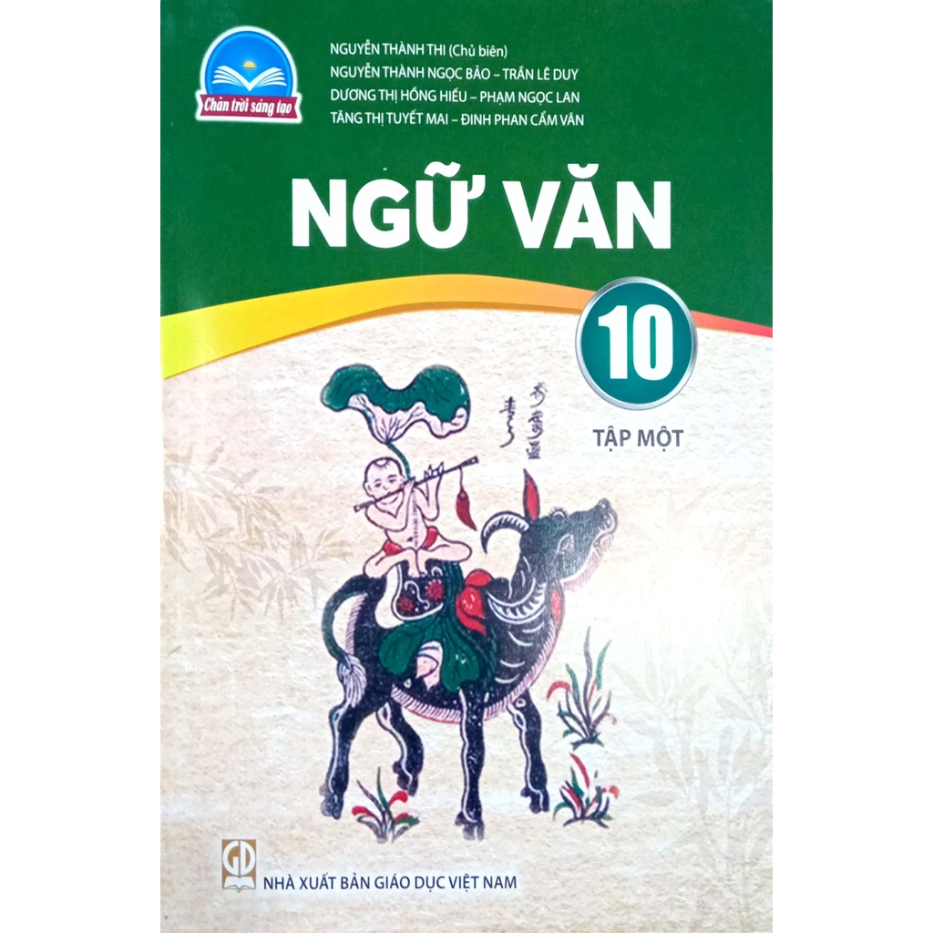 Sách giáo khoa Ngữ Văn 10 tập 1 - Chân Trời Sáng Tạo - Bán kèm bao sách, 1 viết bi TL-027