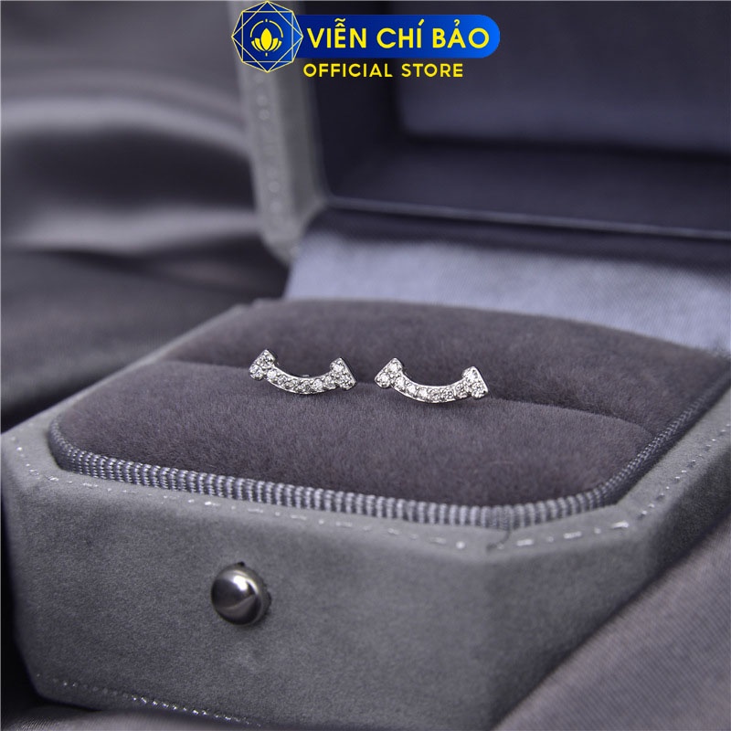 Bông tai amou chất liệu bạc 925 thời trang phụ kiện trang sức Viễn Chí Bảo B400530