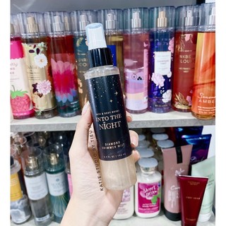 Body mist bbw into the night 146ml có nhũ