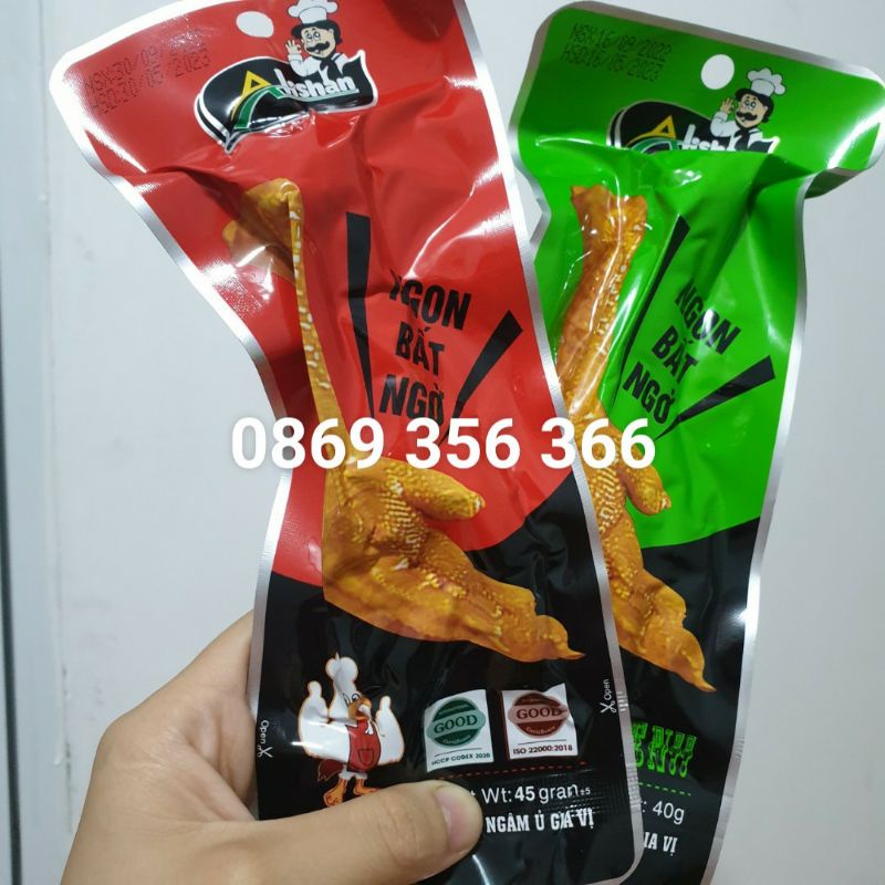 Chân gà cay Alishan Việt Nam ngâm ủ gia vị cực ngon ( loại to 40 gram) | BigBuy360 - bigbuy360.vn