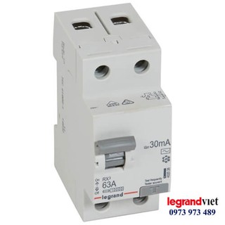 Aptomat RCB chống dò 2P, 25A 40A 63A 30mA Legrand nhập khẩu từ Pháp