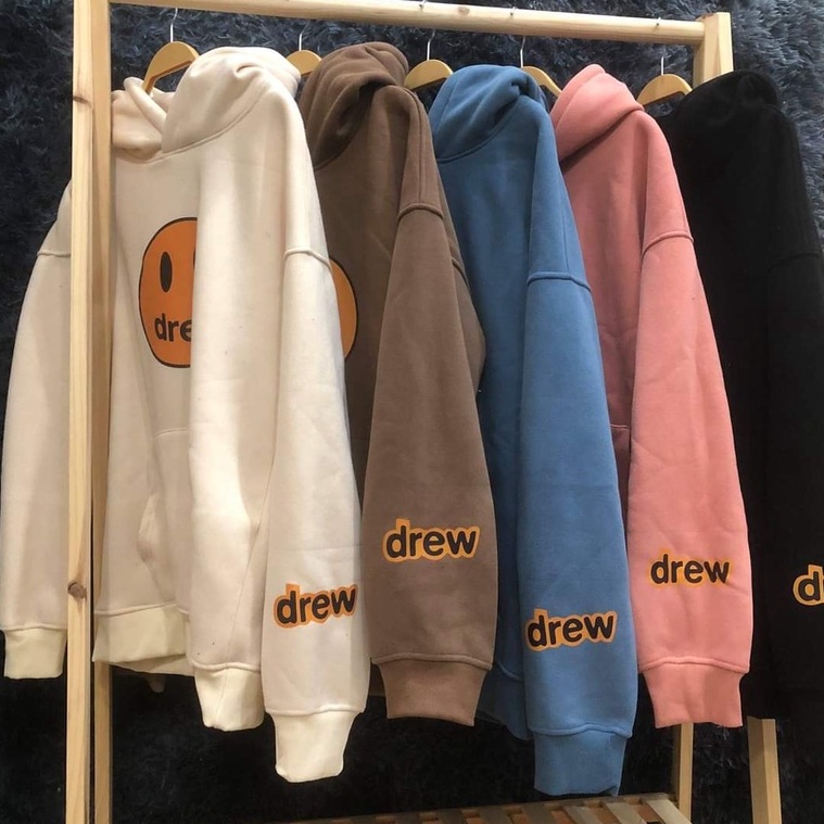 🔥Hot🔥 Áo Nỉ Hoodie Drew Unisex Form Rộng, hoodie mặt cười trend 2022