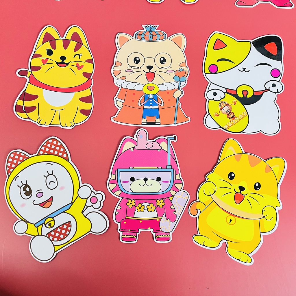 Bao lì xì hoạt hình chibi Phong bao lixi têt chipi 2023 3D mới cao đẹp độc lạ dễ thương chipi lì xì con mèo đẹp ESHOP