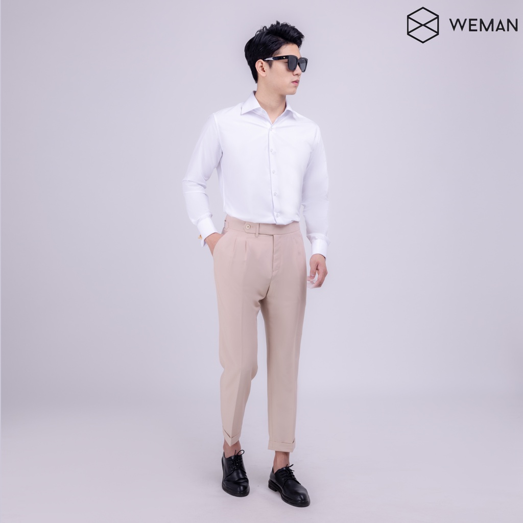 Quần Âu Nam, Quần Âu Nam Sidetab Cạp Trung, Thiết Kế Sang Trọng, Chất Liêu Cao Cấp Dáng Slim Fit WEMAN-WMQ2201