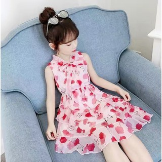 Đầm công chúa tay ngắn xinh xắn cho bé gái#dài