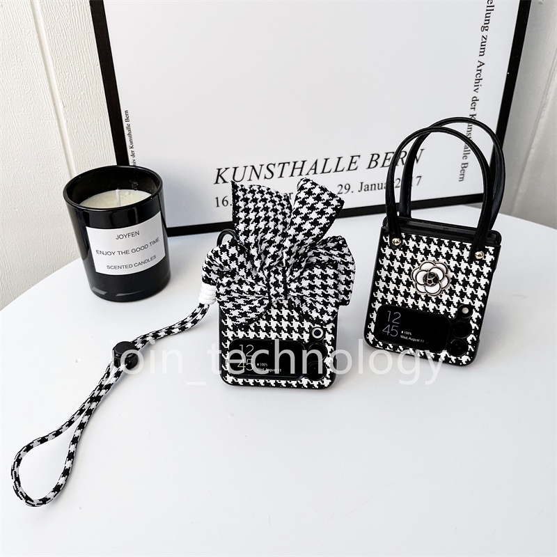 Ốp Điện Thoại Da PU Kiểu Dáng Thời Trang Dành Cho Samsung Galaxy Z Flip 3 case Z Flip 4