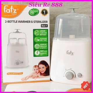 🔥 Máy hâm tiệt trùng 2 bình sữa Fatz Baby cao cấp DUO 1 - FB3012SL (chính hãng)