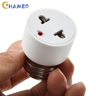 CHAMER- ~E27 Socket Lamp Adapter Bulb Light Holder Converter Base Led Splitter Flexible Extension【CHAMER-Home】